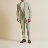 Sport Coat - Loro Piana Sand & Off-White Wool-Cashmere Glencheck 9054
