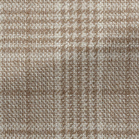 Sport Coat - Loro Piana Camel-Ivory Wool-Silk Glencheck 9085 OMJ Clothing