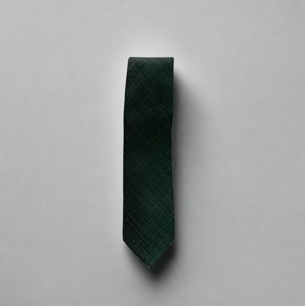 Green Bamboo Textured Tie