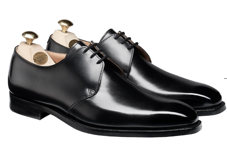 Crockett & Jones Highbury Black Derby Shoe