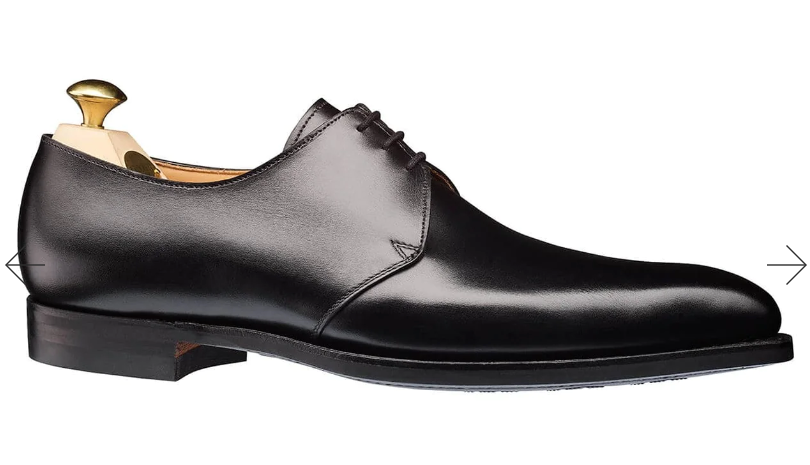 Crockett & Jones Highbury Black Derby Shoe