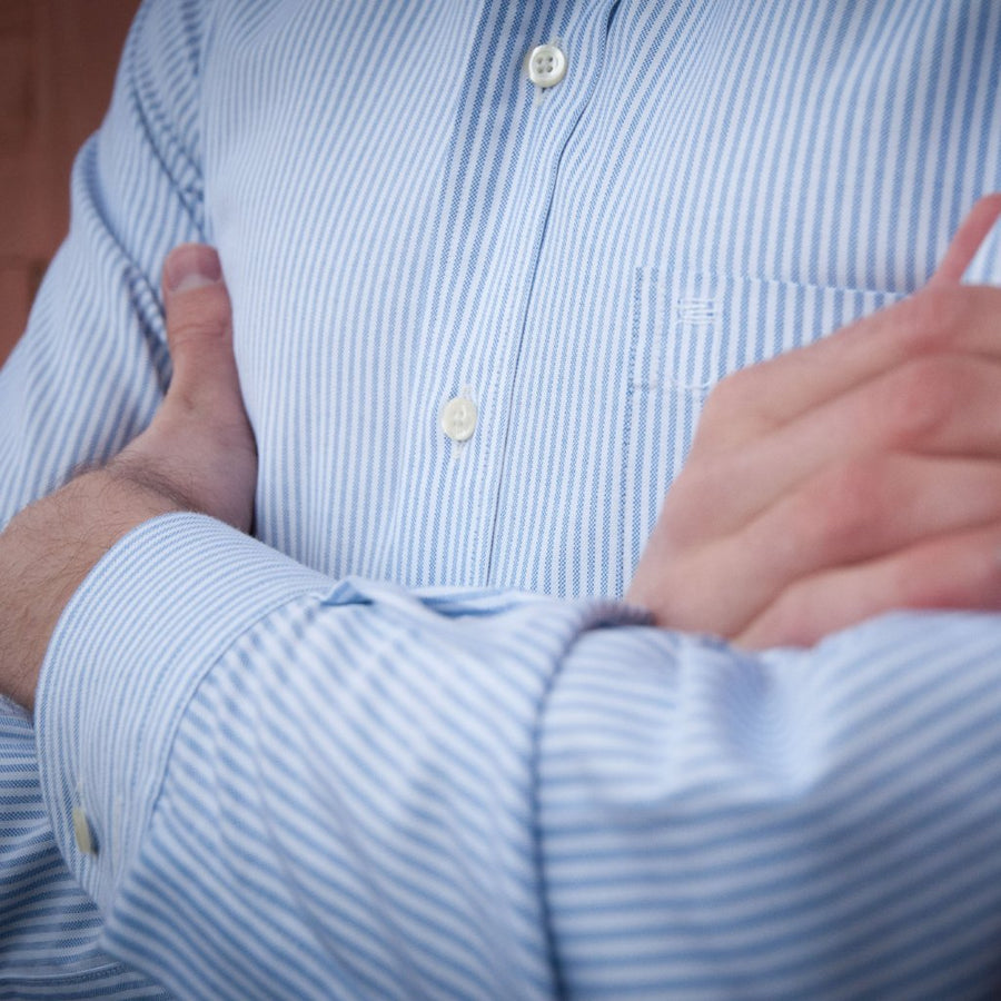 Blue Stripe Oxford