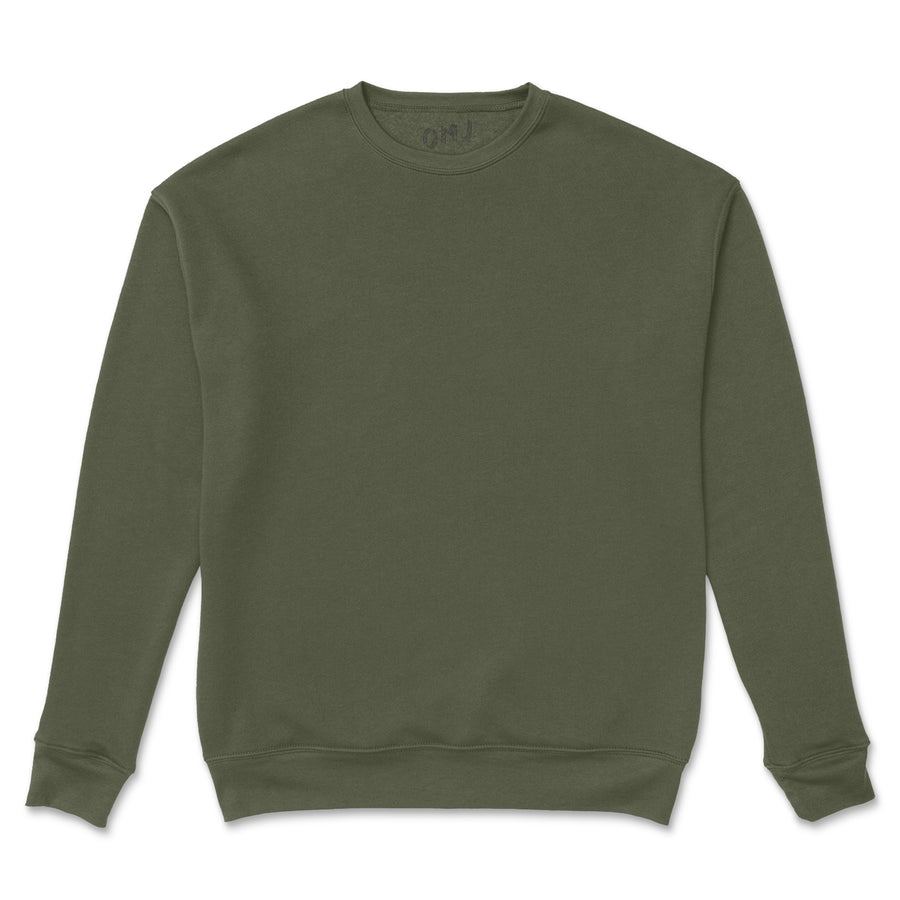 Military Green Crewneck Sweatshirt
